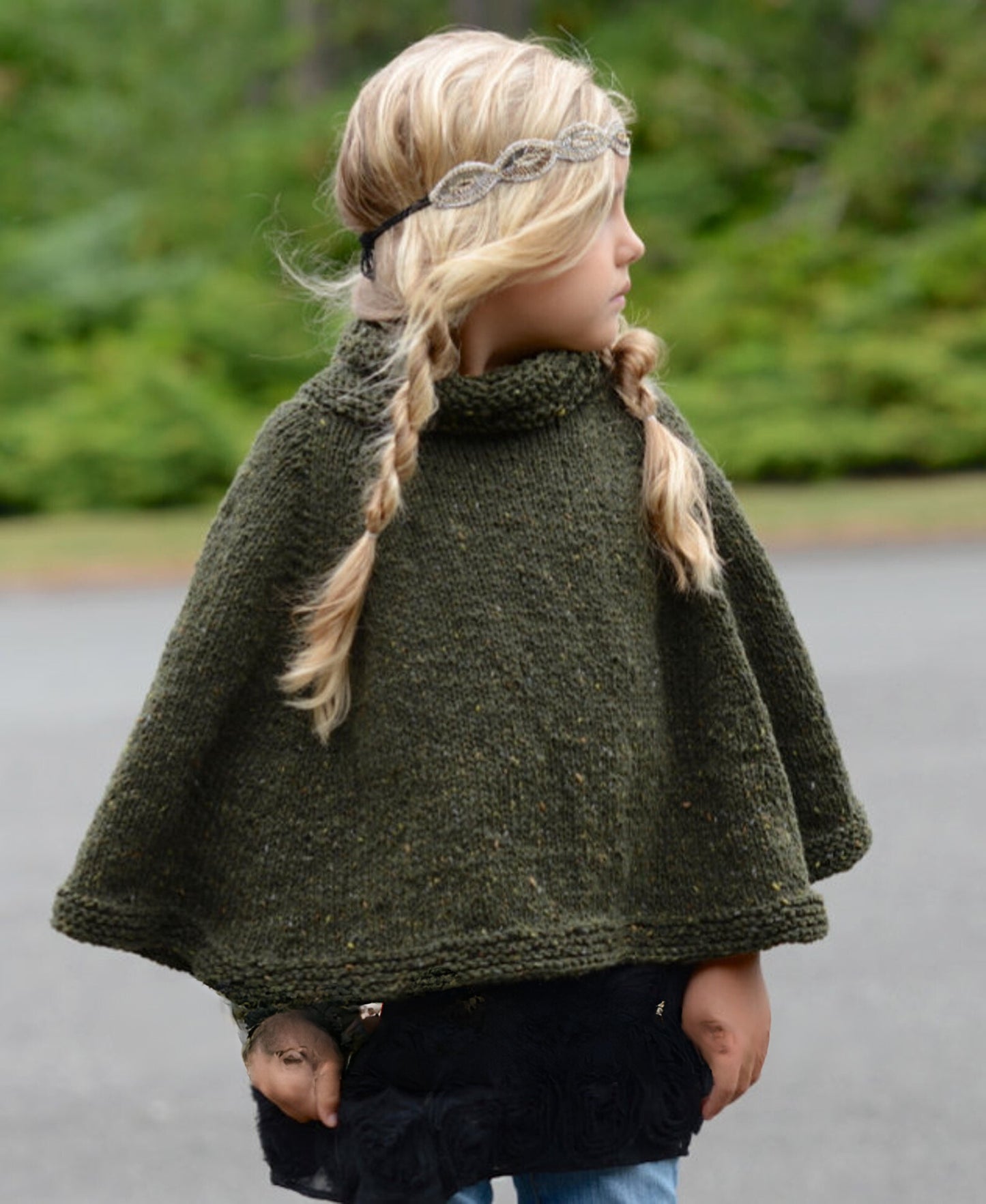 Forest Cape Knitting Pattern (Multiple Sizes)