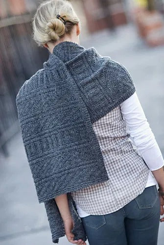 Elegant Wrap Office Shawl Knitting Pattern