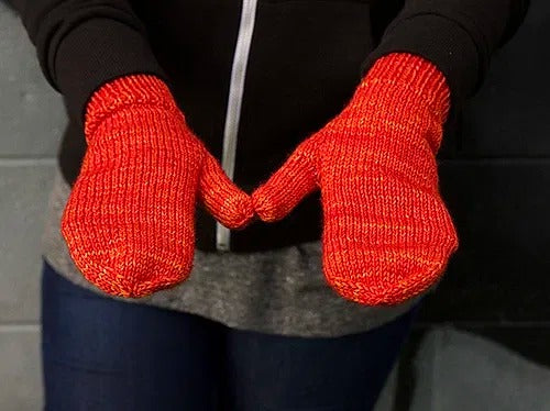 Quick n Easy Comfy Mittens Knitting Pattern