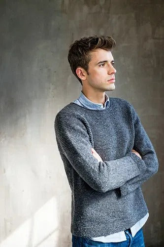 Fine Man Office Pullover Knitting Pattern