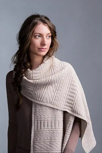 Elegant Wrap Office Shawl Knitting Pattern