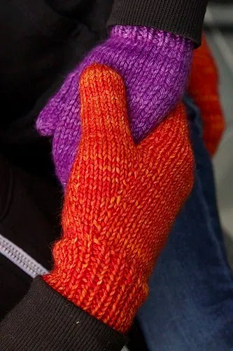 Quick n Easy Comfy Mittens Knitting Pattern