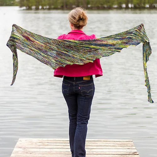 Cozy Fancy Scales Shawletter Knitting Pattern