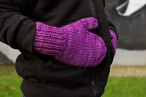 Quick n Easy Comfy Mittens Knitting Pattern