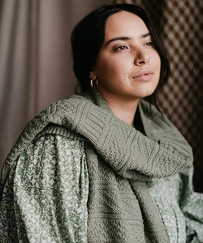 Elegant Wrap Office Shawl Knitting Pattern