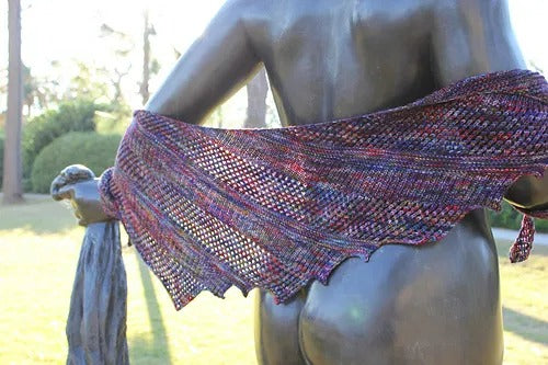 Cozy Fancy Scales Shawletter Knitting Pattern