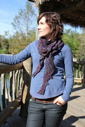 Cozy Fancy Scales Shawletter Knitting Pattern