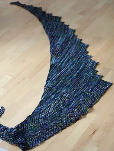 Cozy Fancy Scales Shawletter Knitting Pattern