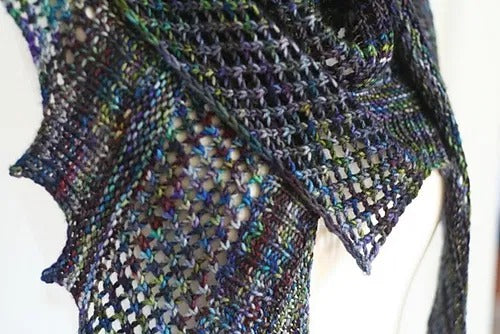 Cozy Fancy Scales Shawletter Knitting Pattern
