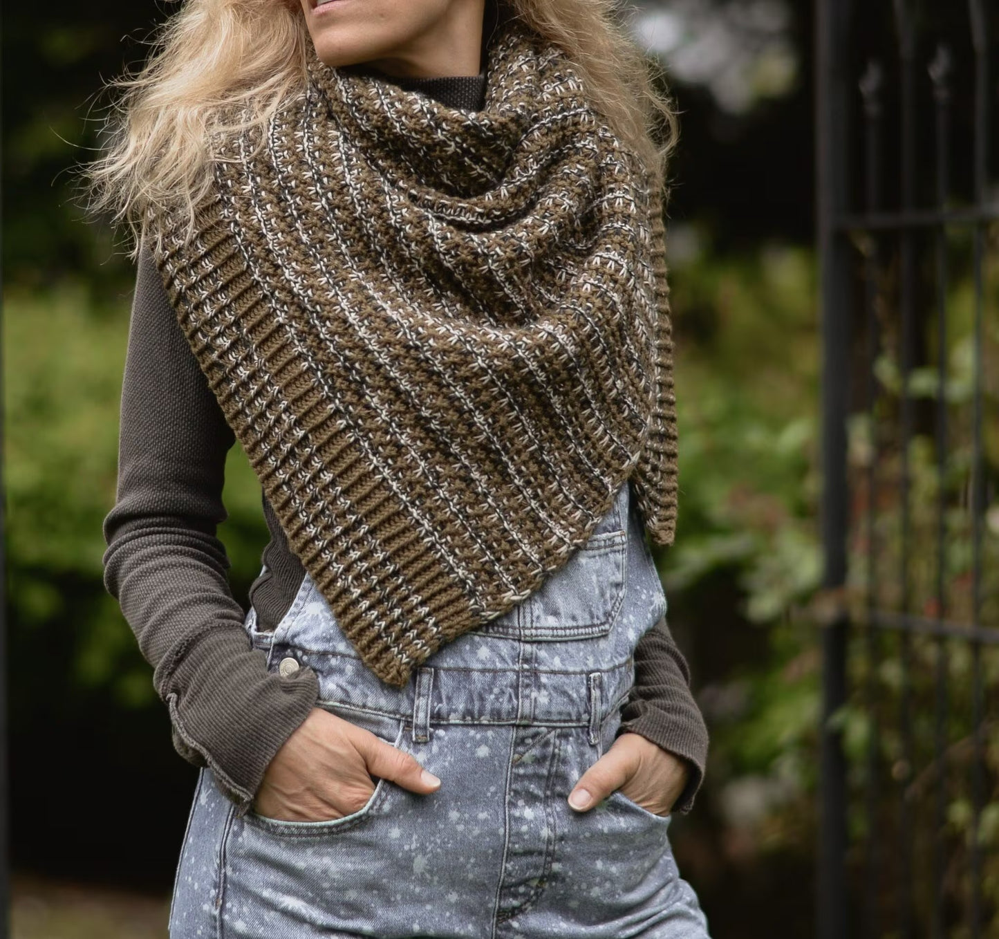 Autumn Drift Wrap Knitting Pattern