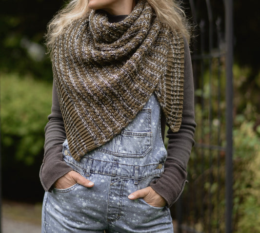 Autumn Drift Wrap Knitting Pattern