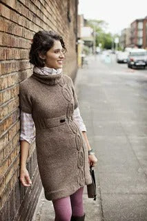 Elegant High-Belted Office Suit Knitting Pattern