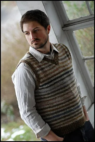 Fine Man Office Vest Knitting Pattern
