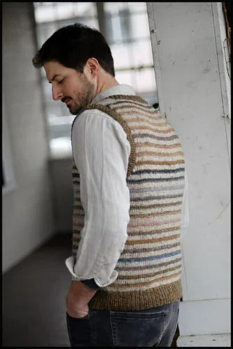 Fine Man Office Vest Knitting Pattern