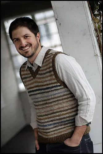 Fine Man Office Vest Knitting Pattern