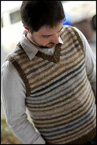 Fine Man Office Vest Knitting Pattern