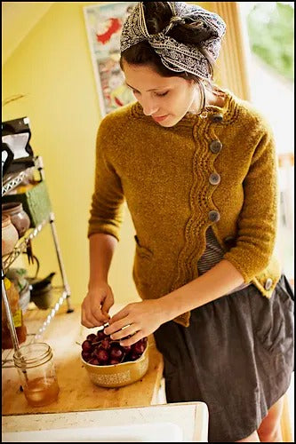 Elegant Curvy Office Cardigan Knitting Pattern