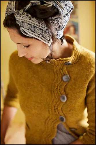 Elegant Curvy Office Cardigan Knitting Pattern