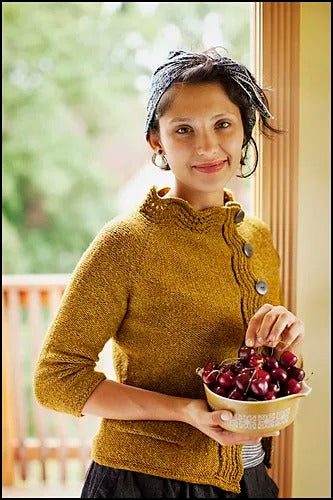 Elegant Curvy Office Cardigan Knitting Pattern