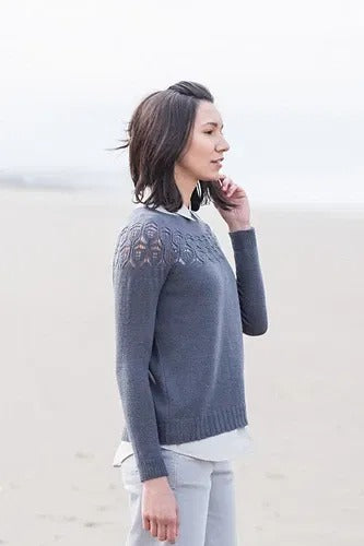 Stockinette Comfy Spring Sweater Knitting Pattern