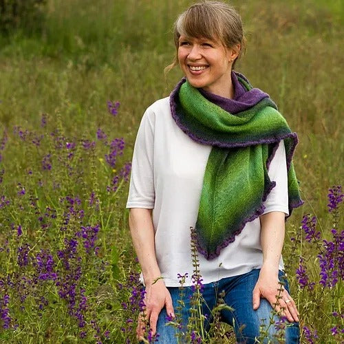 Aurora Boreallis Shawlette Knitting Pattern