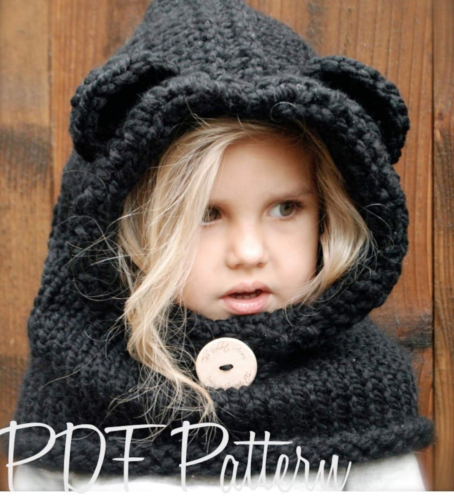 Bear Cowl Knitting Pattern (6/9 month - 12/18 month - Toddler - Child - Adult sizes)