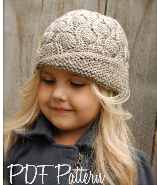 The Harmony Cloche Knitting Pattern (Toddler, Child, Adult sizes)