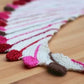 Fun Pompom Shawlette Knitting Pattern