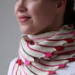 Fun Pompom Shawlette Knitting Pattern