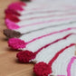 Fun Pompom Shawlette Knitting Pattern