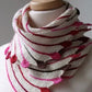 Fun Pompom Shawlette Knitting Pattern