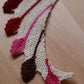 Fun Pompom Shawlette Knitting Pattern