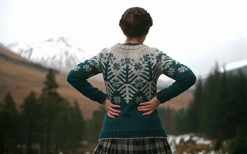 Northern Forest Yoke Sweater Knitting Pattern