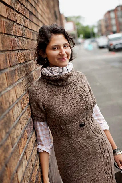 Elegant High-Belted Office Suit Knitting Pattern