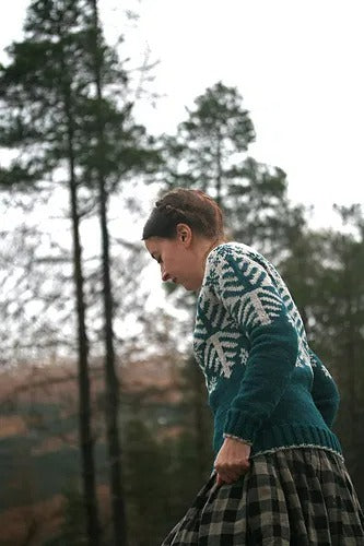 Northern Forest Yoke Sweater Knitting Pattern