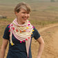 Fun Pompom Shawlette Knitting Pattern