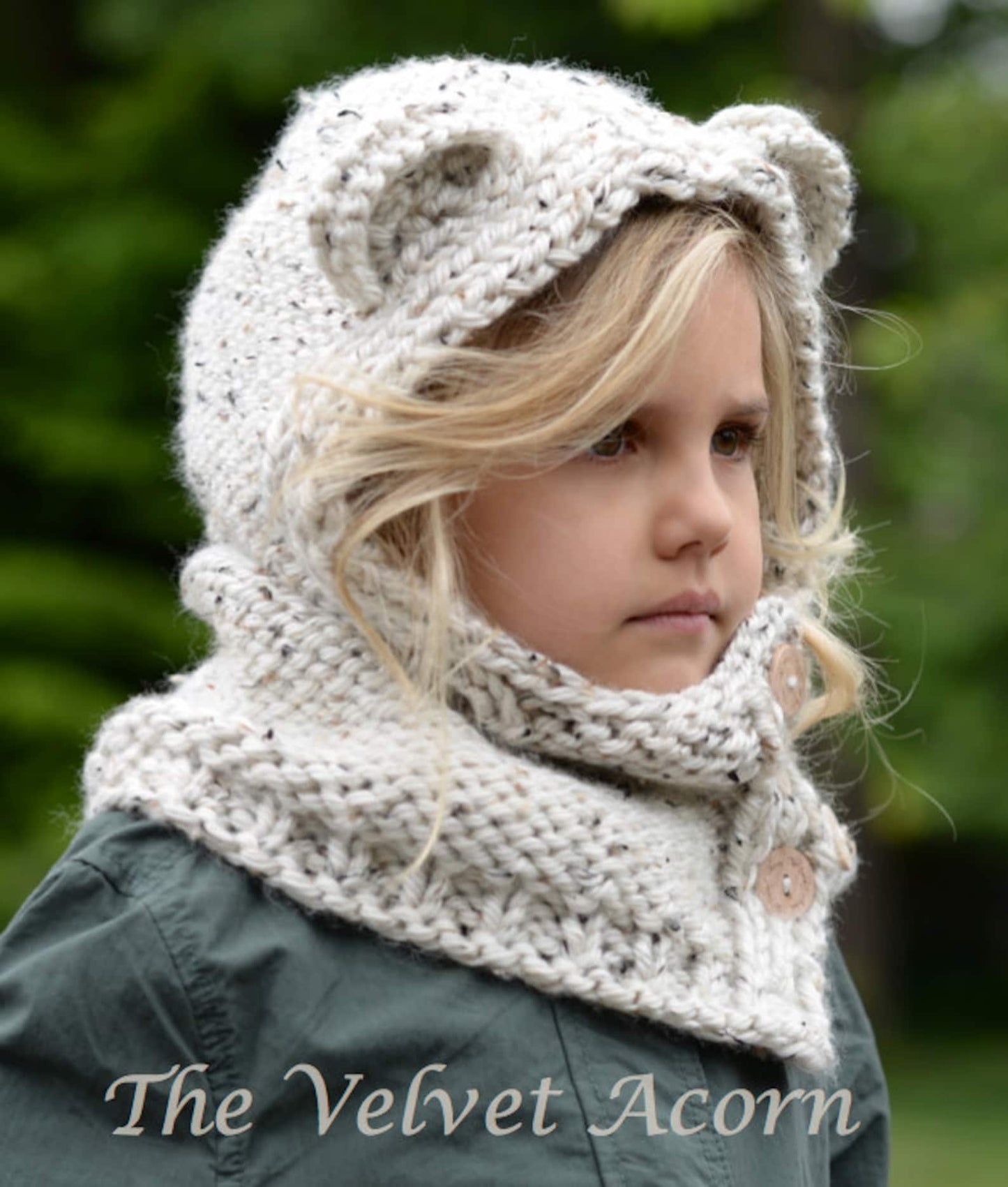 Polar Bear Cowl Knitting Pattern (12/18 month - Toddler - Child - Adult sizes)